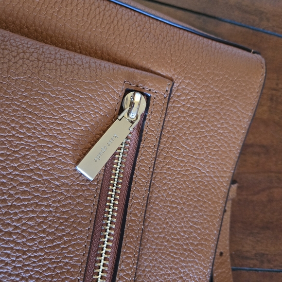 Kate Spade Leila Top Zip Shoulder Crossbody bag Pebble Leather Gingerbread Brown - Picture 13 of 15